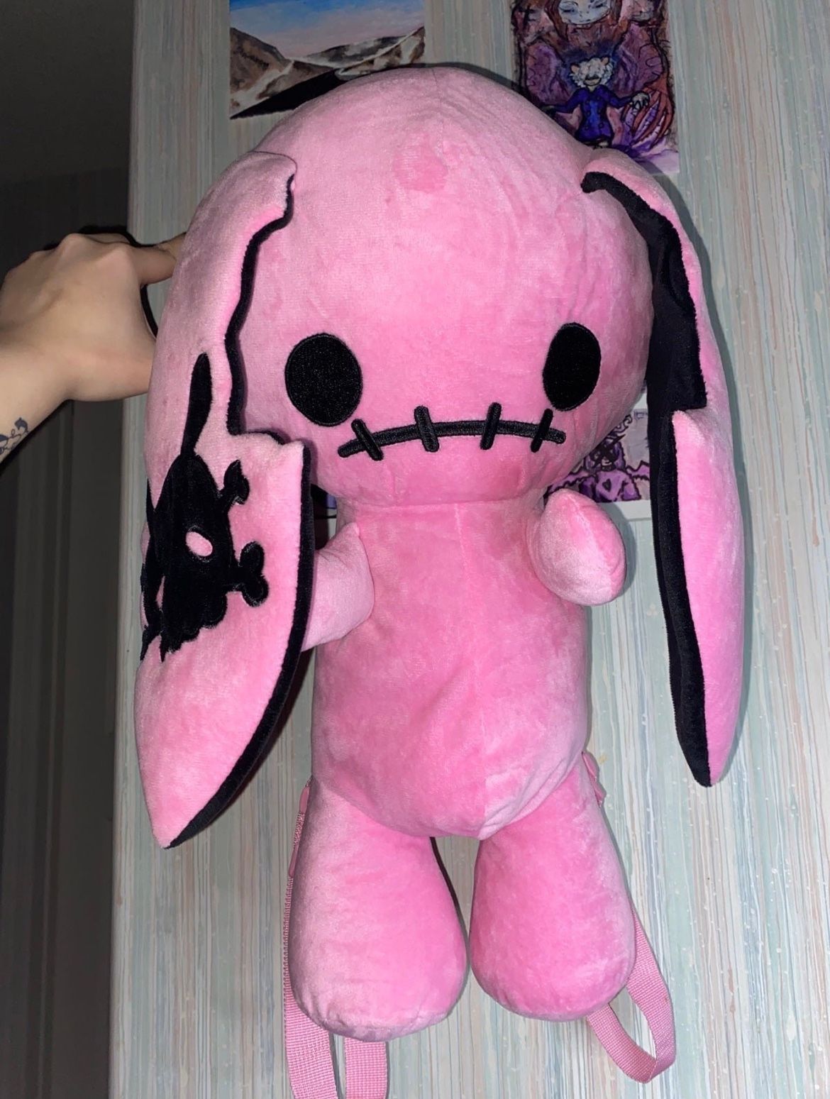 Pink & Black Bunny Bag 