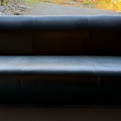 Forest Green Eco-Leather Sofa 