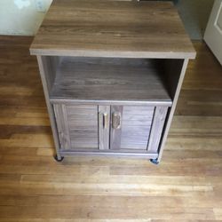 Wooden rolling cabinet