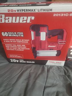 BAUER 20V BRAD NAILER