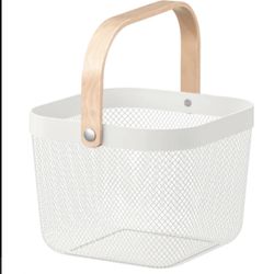 White Wire Basket From ikea