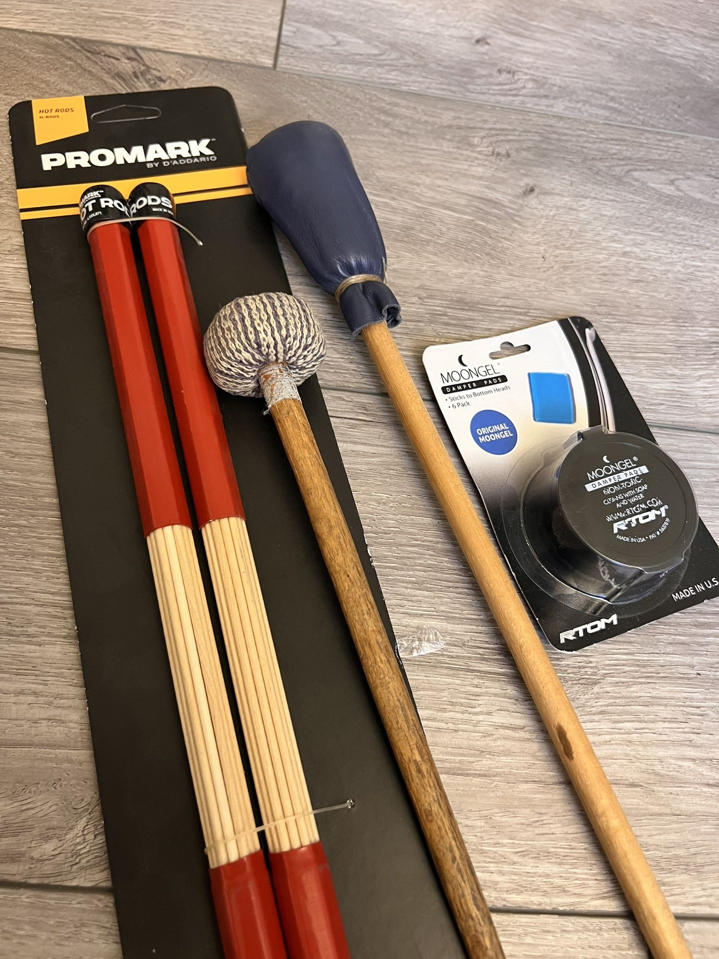 Drum Stuff bundle (Hot Rods, Mallets, Pads)