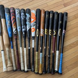 13 HIGH QUALITY BASEBALL BATS