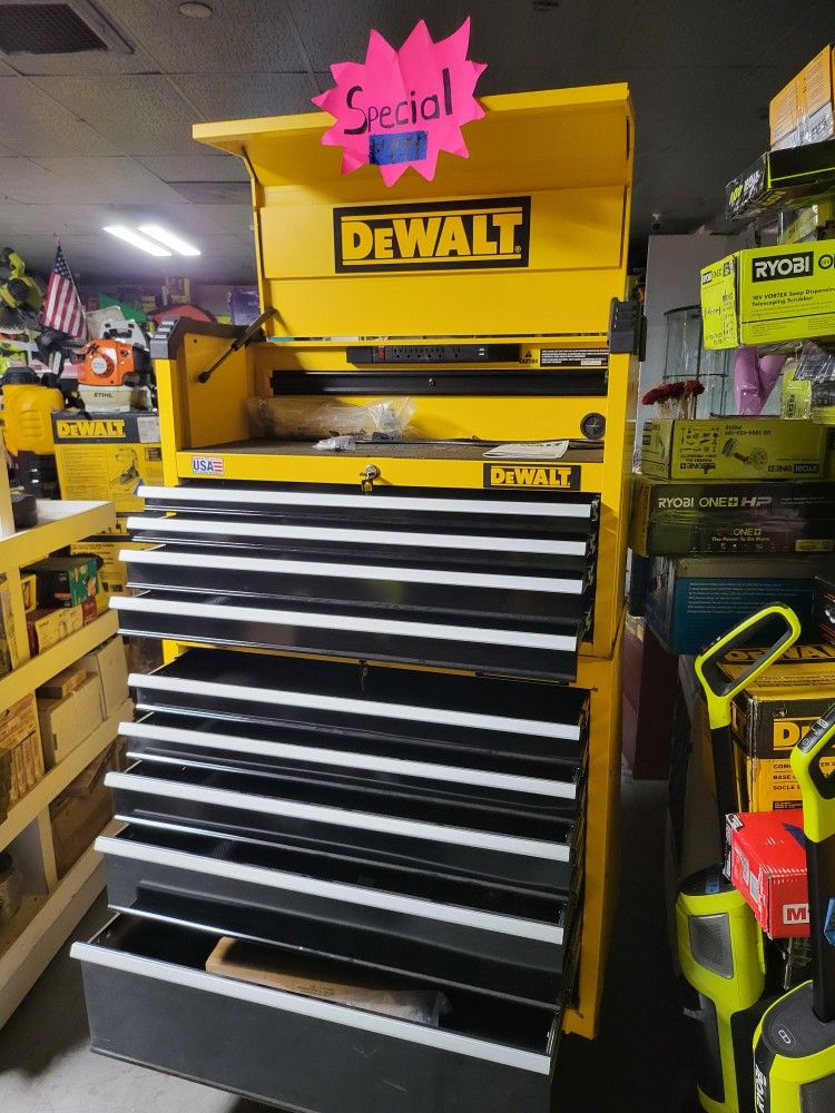 DEWALT TOOL BOX STORAGE NEW HAS SMALL DENTS 