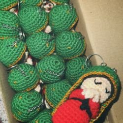 Crochet Virgencita Keychains 💚