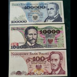 Poland Currency  Set., Ideal For Collection * High Value Banknotes*