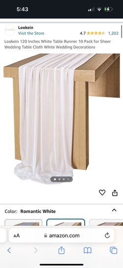 Sheer Table Runners (have 10)