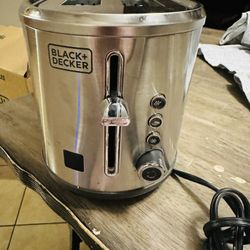 BLACK AND DECKER TOASTER CROMADO PERFECT CONDITION FIRM PRICE 