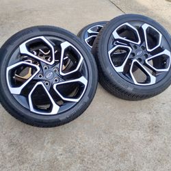 RIMS WHEELS, 245/45/19  CHEVY TRAILBLAZER, CHEVY TRAX, CHEVY  Equinox BOLT PATTERN 5X114 NEW RIMS NEW TIRES 