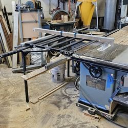 Sliding table saw attachment
