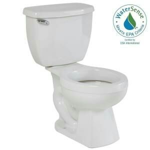 Niza Pro 2-piece 1.28 GPF Single Flush Round Toilet without Toilet Seat in White