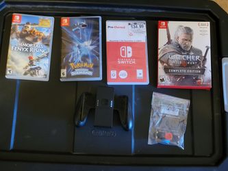 Nintendo Switch Games, Comfort Grip & Joy-Con Repair Stick Modules Lot