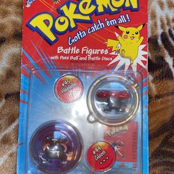 Vintage Rare Nib 1999 Pokémon Battle Figure 2 Pack