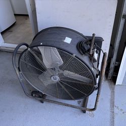 24” fan works great pushes a lot of air