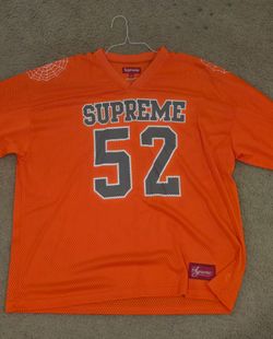 Supreme Spiderweb Football Jersey - Orange - XL