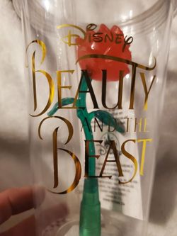 Disney Parks Beauty and the Beast light up tumbler