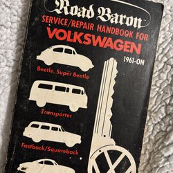 ROAD BARON SERVICE/REPAIR HANDBOOK FOR VOLKSWAGEN 1961 - ON Beetle Bus Ghia