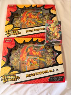 AH booster bundle and 2 Mega Emboar ex box