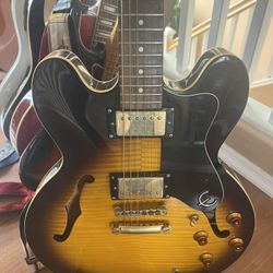 Epiphone Dot Deluxe (Flametop vintage sunburst)