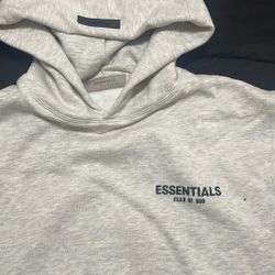 Essentials Light Oatme Size Large Hoodie