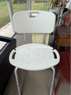 Choice of  Standard shower chair or New Space-Saving Triangular Shower Chair for Inside Shower, FSA/HSA Eligible 400 Ibs Adjustable Shower Stool for E