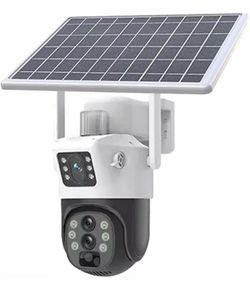 12MP 10X Zoom Three Lens Dual Screen Solar Camera Outdoor