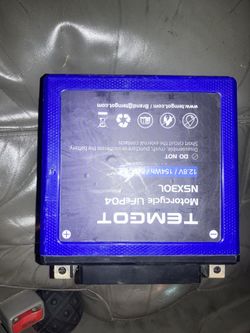1 year old never installed Temgot Life P04 NSX30L 12.8V /154WH/840CCA