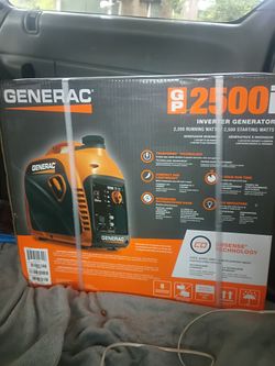 Generac portable gp2500i inverter generater