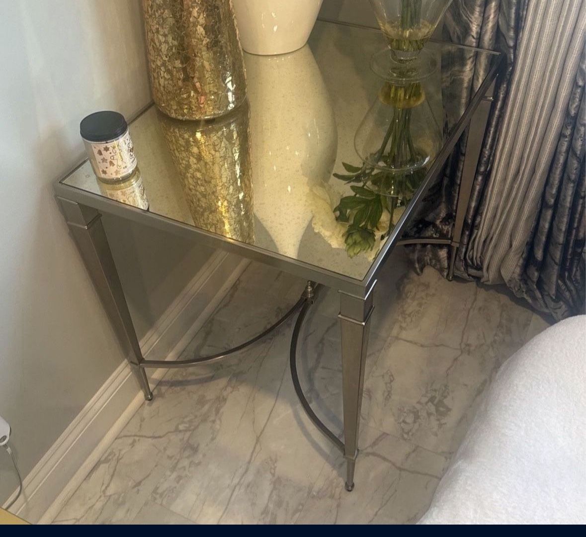 Glass End Table