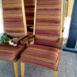 Antique (Mid Century) High-Back Chairs