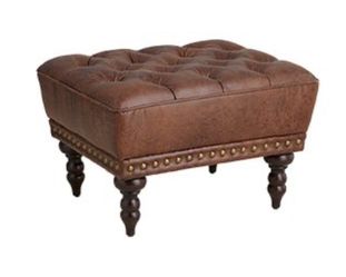 Pier Imports Coffee Brown Ottoman