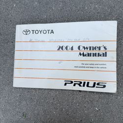 2004 Prius Owners Manuel