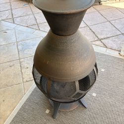 Outdoor Metal Chiminea – 44” Tall, 21” Wide