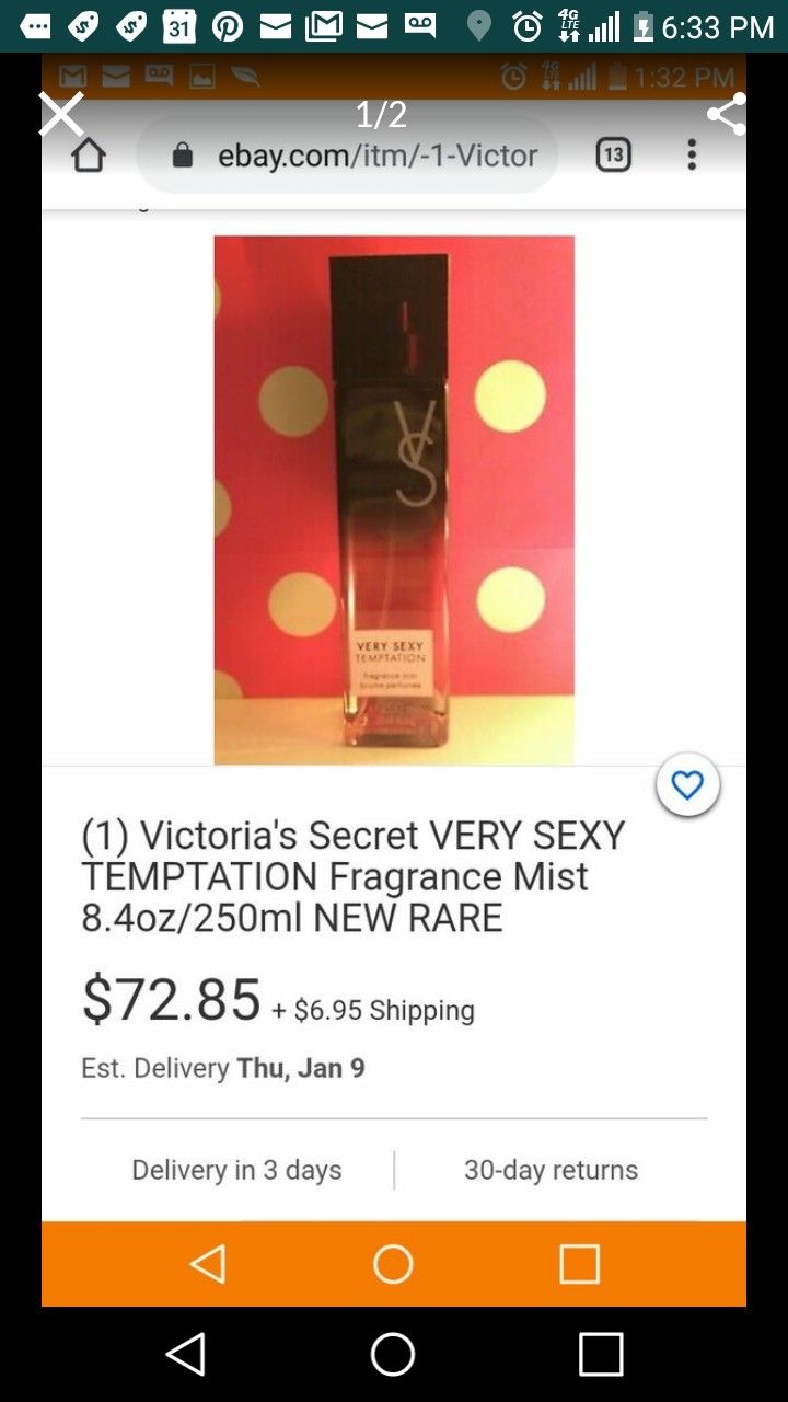Victoria's Secret VERY SEXY fragrance
