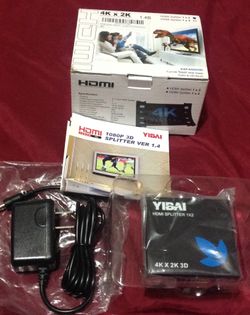 HDMI SPLITTER 1 in 2 OUT 4K FULL HD 1080P with Deep Color & HD Audio... Brand NEW