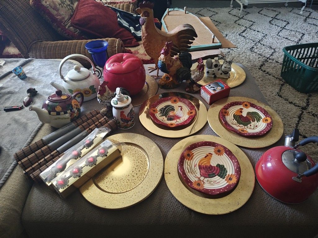 Rooster Themed Itemsplates