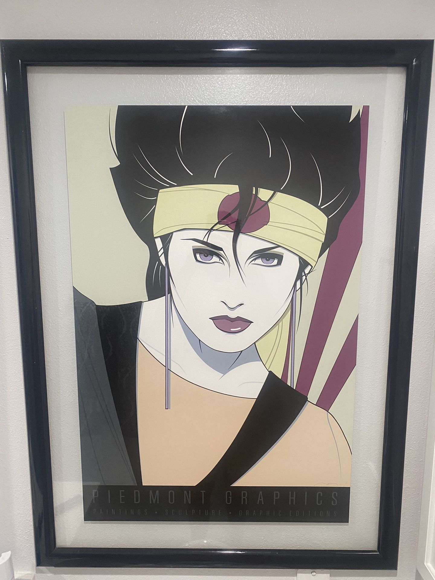 32x45 Patrick Nagel "Sushi Girl" Framed / Commemorative Serigraph Art