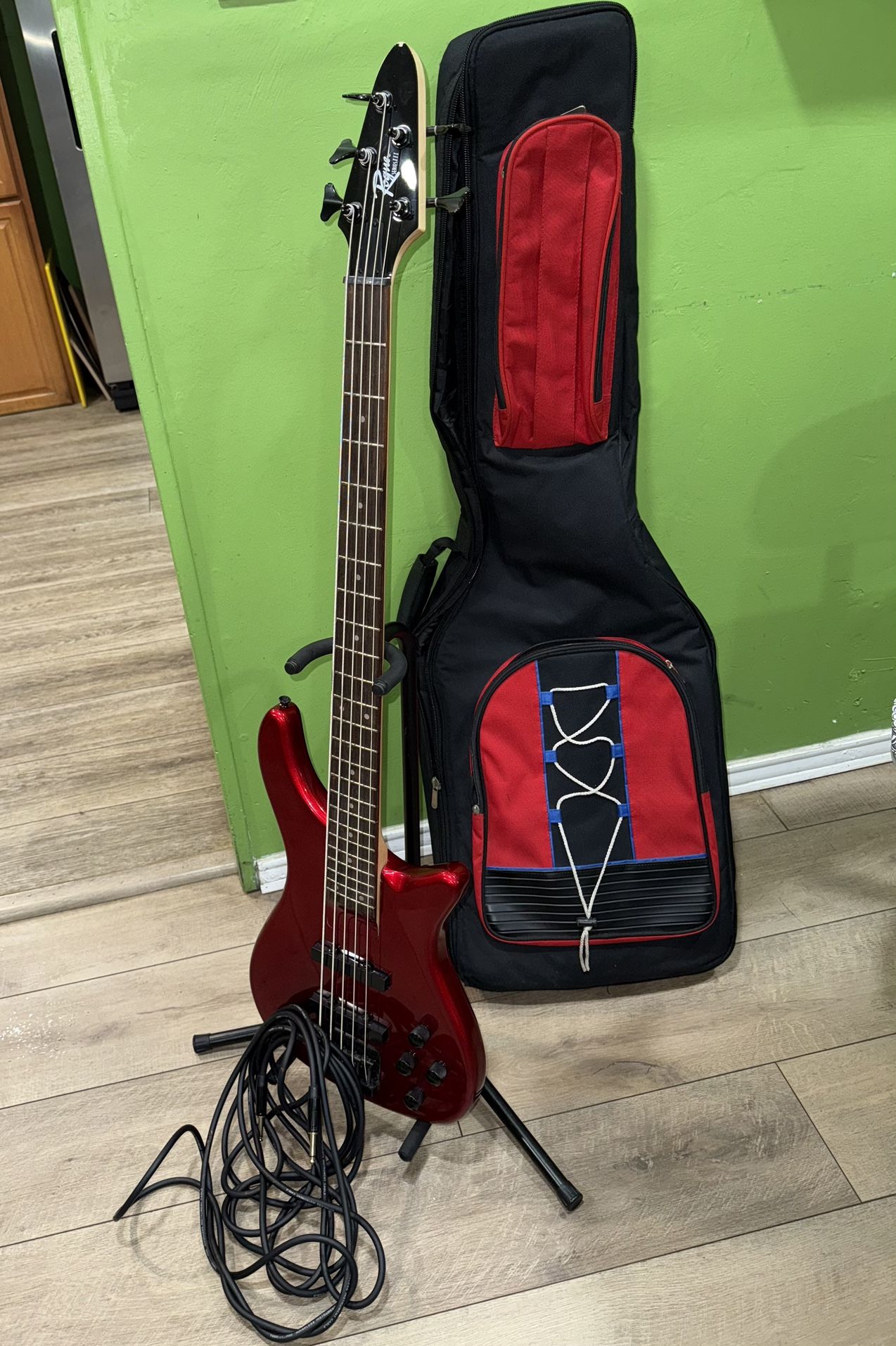 Electric Bass Guitar Candy Apple Red