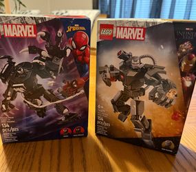 Legos war machine and Myles morales
