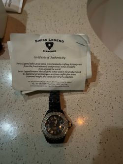 Swiss legend diamond watch