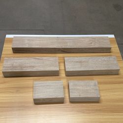 Floating Wood Shelves