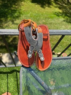 Beaded Summer Sandals US 10