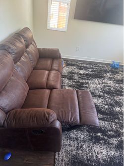 Recliner couches and one single couch