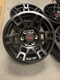 Set Of 4 Or 5 Aftermarket TRD pro Sema Wheels For Tacoma 4Runner FJ Cruiser Lx470