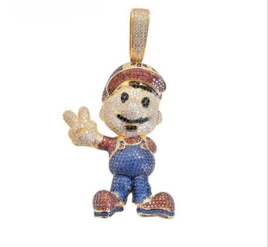 Pendant Plated With Zirconia