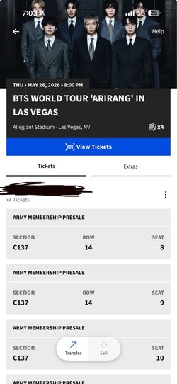 BTS Concert Las Vegas 5/28