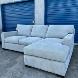 Crate & Barrel Down Feather Sectional Couch 🛻Delivery Available🛻