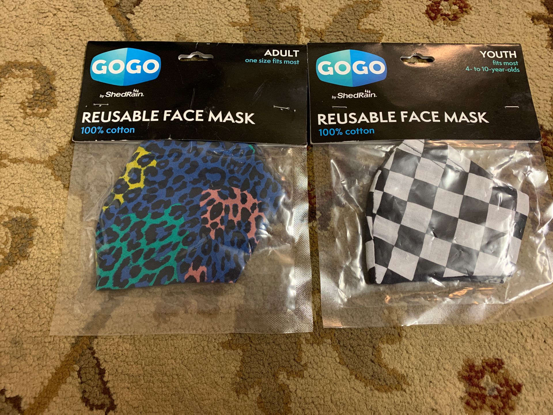 Gogo by shedRain Reusable Face Mask