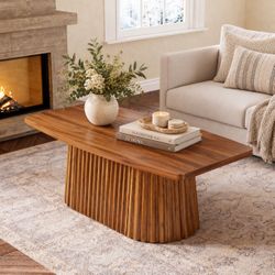 Brand New in Box โ 47โ Modern Fluted Coffee Table โ
