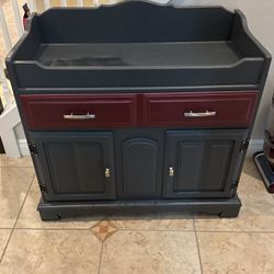 Serving Cart Or Changing Table Multi Purpose Unit 
